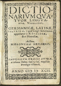 1592 Megiser naslovnica
