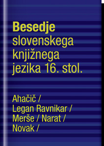Platnica za Besedje slovenskega knjižnega jezika 16. stoletja